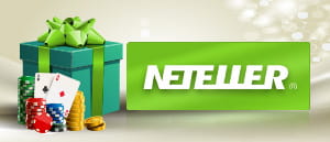 Il logo di Neteller e delle fiches da casinò