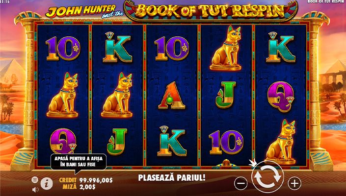 ?ncerca?i John Hunter and the Book of Tut slot online ?n variant? demo