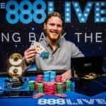 Tom Hall, winner of the 888live London Main Event