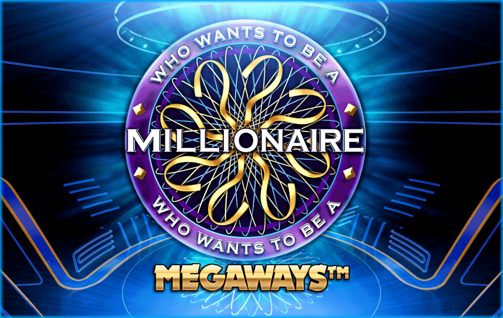 Promotional image for Who Want to be a Millionaire? slot game.