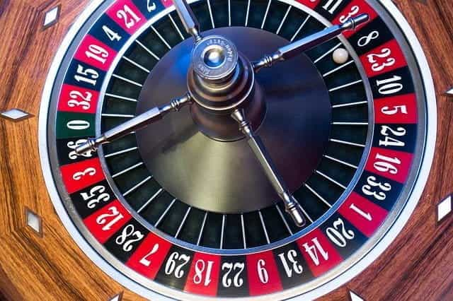 A roulette wheel.